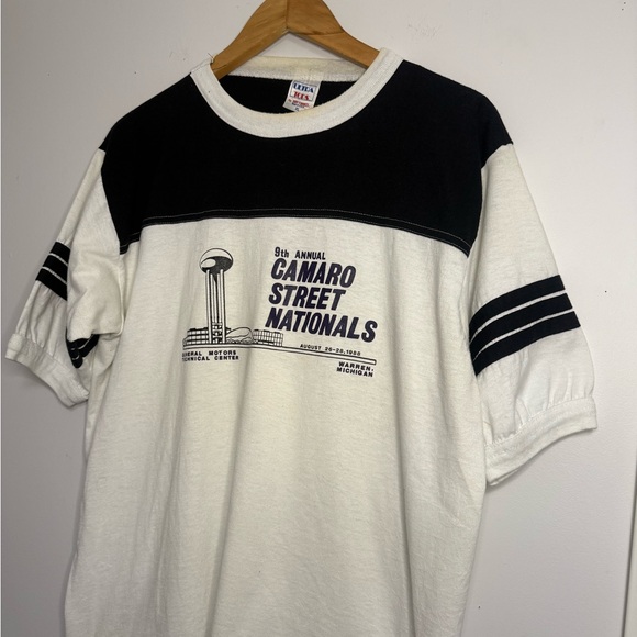Vintage 80’s Camaro Street Nationals 1988 Black and White T-Shirt Michigan - Picture 2 of 3